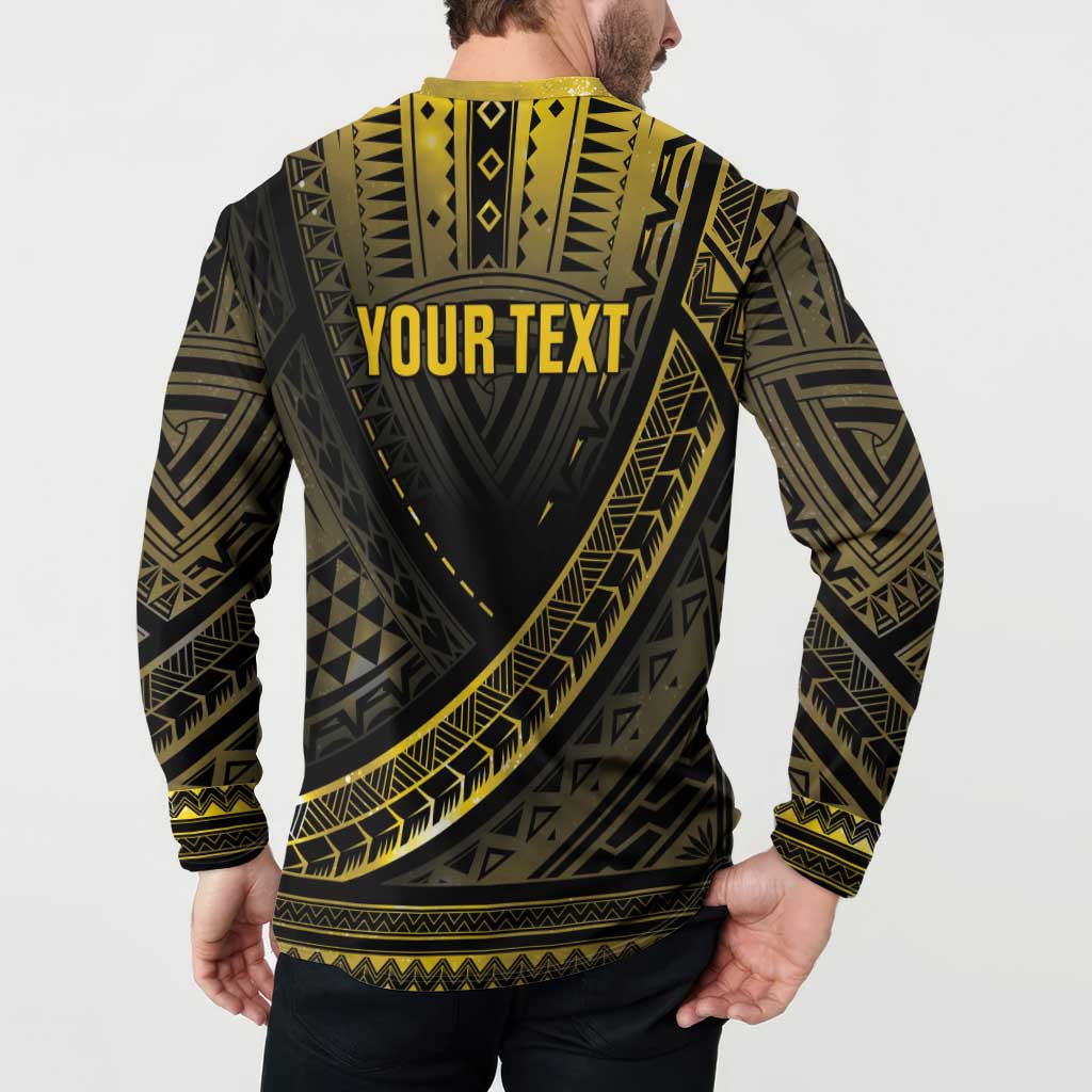 Personalised Polynesia Childhood Cancer Awareness Button Sweatshirt You Are Stronger Than Cancer