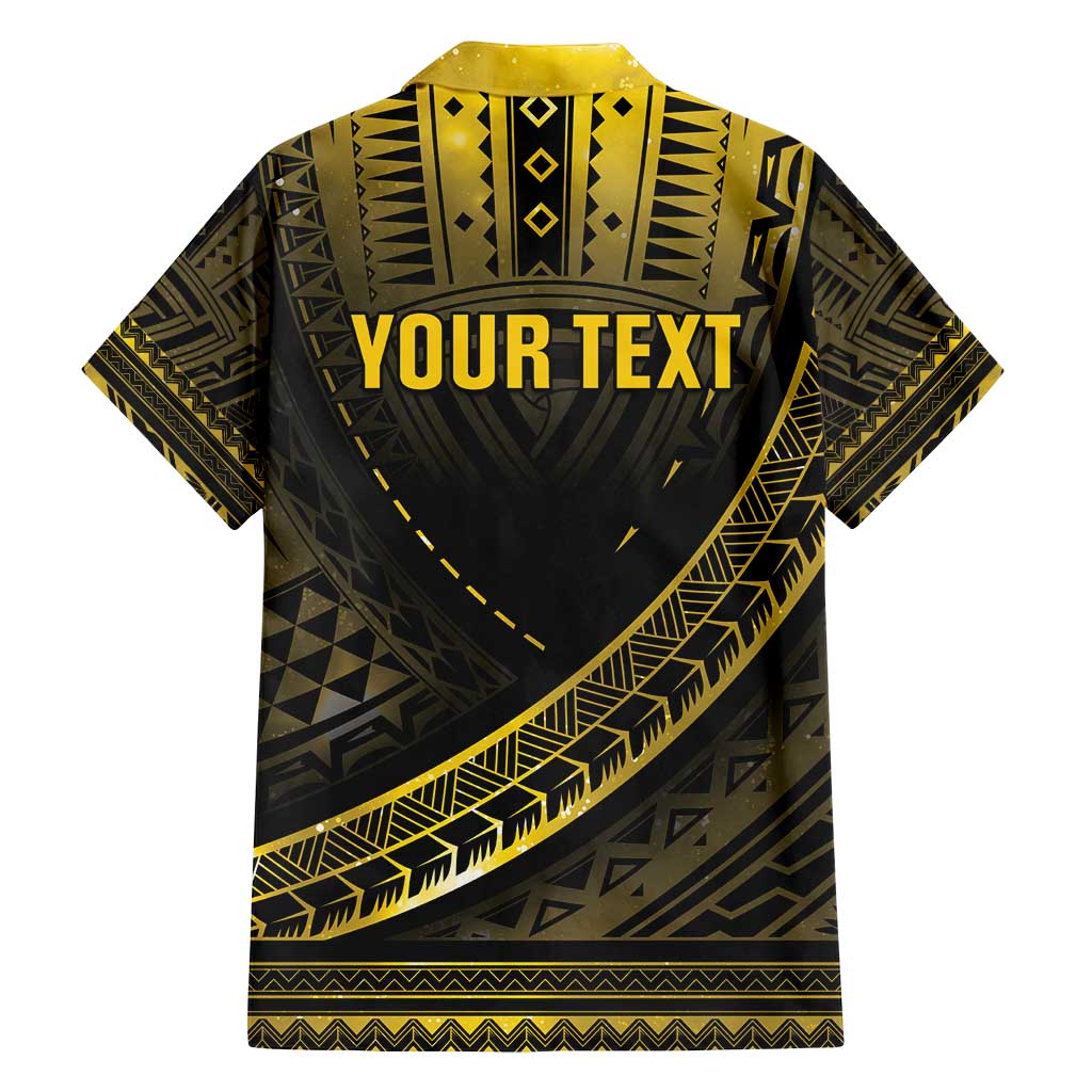 Personalised Polynesia Childhood Cancer Awareness Family Matching Long Sleeve Bodycon Dress and Hawaiian Shirt You Are Stronger Than Cancer