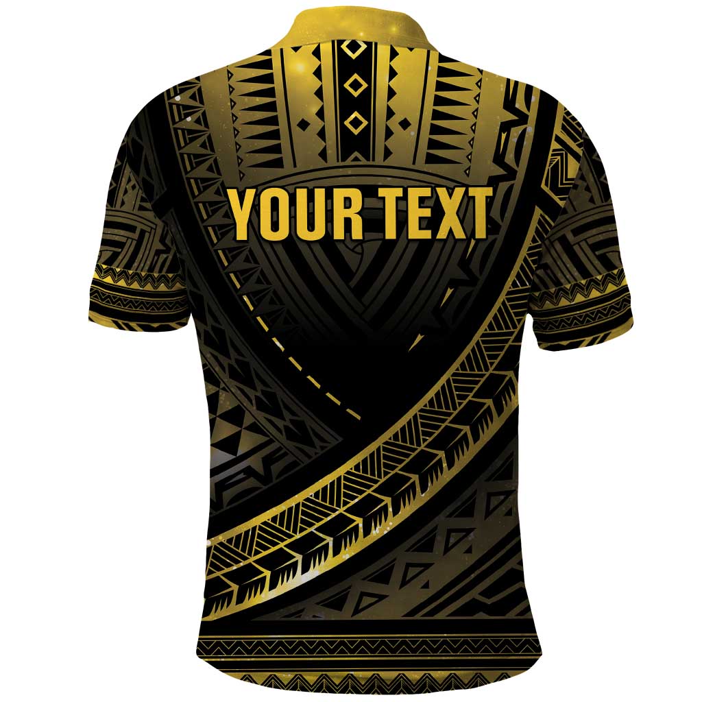 Personalised Polynesia Childhood Cancer Awareness Polo Shirt You Are Stronger Than Cancer