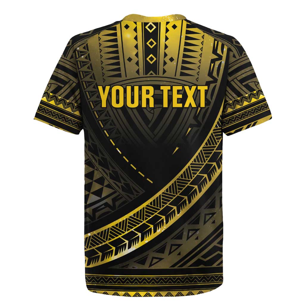 Personalised Polynesia Childhood Cancer Awareness Rugby Jersey You Are Stronger Than Cancer