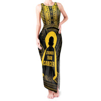 Personalised Polynesia Childhood Cancer Awareness Tank Maxi Dress You Are Stronger Than Cancer