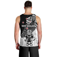 New Zealand Silver Fern Rugby Men Tank Top World Cup 2023 Go Aotearoa Maori Pattern LT05 - Polynesian Pride