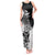 New Zealand Silver Fern Rugby Tank Maxi Dress World Cup 2023 Go Aotearoa Maori Pattern LT05 Women Black - Polynesian Pride