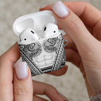 Polynesian Tattoo Inspired Cosplay Costume AirPods Case Tribal Warrior White - Polynesian Pride