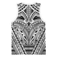 Polynesian Tattoo Inspired Cosplay Costume Basketball Jersey Tribal Warrior White - Polynesian Pride