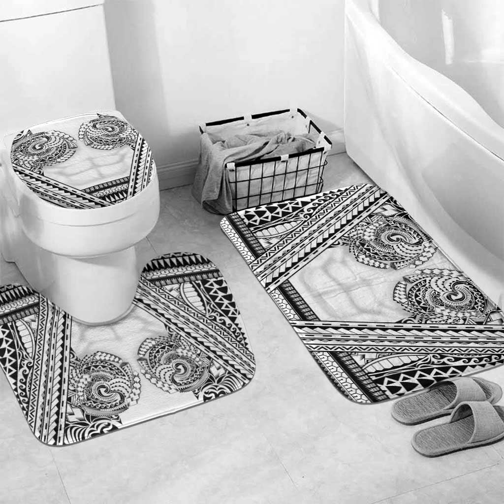 Polynesian Tattoo Inspired Cosplay Costume Bathroom Set Tribal Warrior White - Polynesian Pride