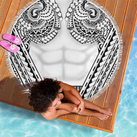 Polynesian Tattoo Inspired Cosplay Costume Beach Blanket Tribal Warrior White - Polynesian Pride