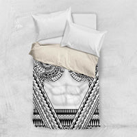 Polynesian Tattoo Inspired Cosplay Costume Bedding Set Tribal Warrior White - Polynesian Pride
