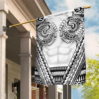 Polynesian Tattoo Inspired Cosplay Costume Garden Flag Tribal Warrior White - Polynesian Pride