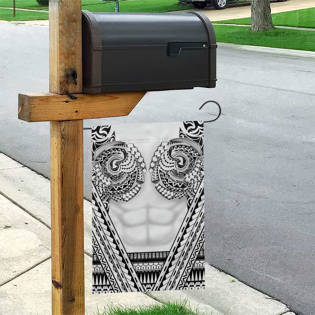 Polynesian Tattoo Inspired Cosplay Costume Garden Flag Tribal Warrior White - Polynesian Pride