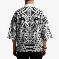 Polynesian Tattoo Inspired Cosplay Costume Kimono Tribal Warrior White - Polynesian Pride