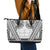 Polynesian Tattoo Inspired Cosplay Costume Leather Tote Bag Tribal Warrior White - Polynesian Pride
