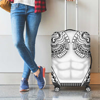 Polynesian Tattoo Inspired Cosplay Costume Luggage Cover Tribal Warrior White - Polynesian Pride
