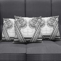 Polynesian Tattoo Inspired Cosplay Costume Pillow Cover Tribal Warrior White - Polynesian Pride