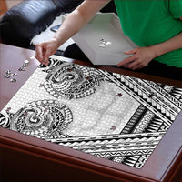 Polynesian Tattoo Inspired Cosplay Costume Puzzle Tribal Warrior White - Polynesian Pride