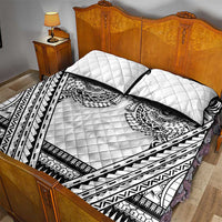 Polynesian Tattoo Inspired Cosplay Costume Quilt Bed Set Tribal Warrior White - Polynesian Pride