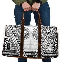 Polynesian Tattoo Inspired Cosplay Costume Travel Bag Tribal Warrior White - Polynesian Pride