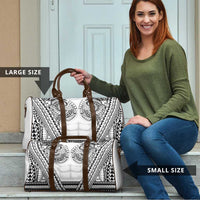 Polynesian Tattoo Inspired Cosplay Costume Travel Bag Tribal Warrior White - Polynesian Pride