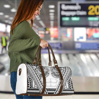 Polynesian Tattoo Inspired Cosplay Costume Travel Bag Tribal Warrior White - Polynesian Pride