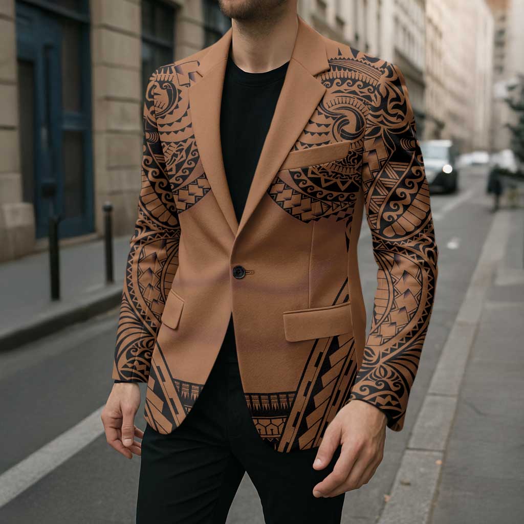 Polynesian Tattoo Inspired Cosplay Costume Blazer Tribal Warrior - Polynesian Pride