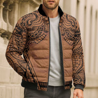 Polynesian Tattoo Inspired Cosplay Costume Bomber Puffer Jacket Tribal Warrior - Polynesian Pride