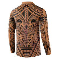 Polynesian Tattoo Inspired Cosplay Costume Button Sweatshirt Tribal Warrior - Polynesian Pride