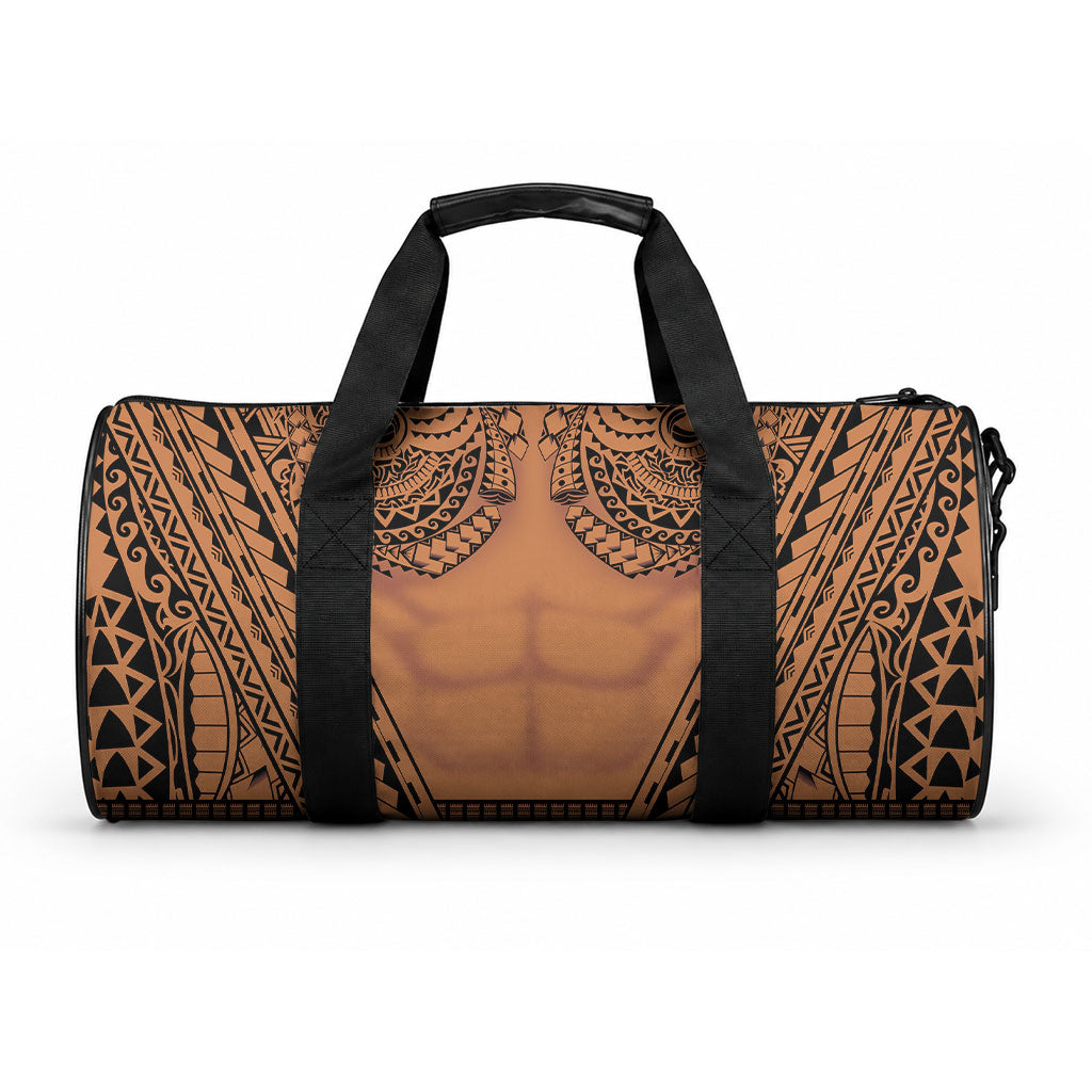 Polynesian Tattoo Inspired Cosplay Costume Duffle Bag Tribal Warrior LT05 One size Brown - Polynesian Pride