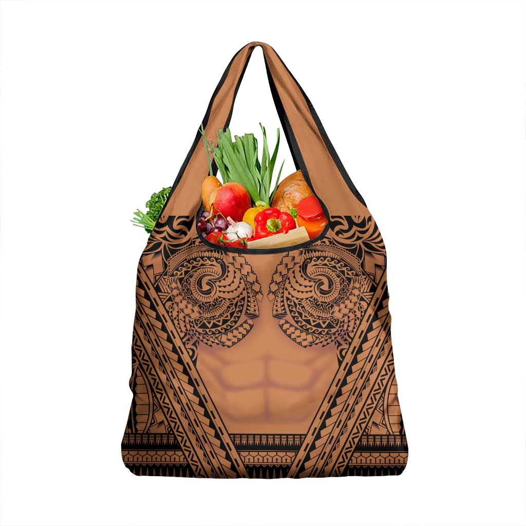 Polynesian Tattoo Inspired Cosplay Costume Grocery Bag Tribal Warrior - Polynesian Pride