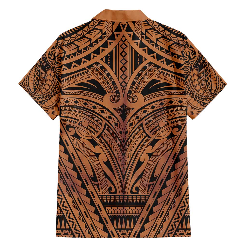 Polynesian Tattoo Inspired Cosplay Costume Hawaiian Shirt Tribal Warrior - Polynesian Pride