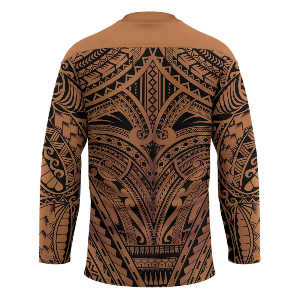 Polynesian Tattoo Inspired Cosplay Costume Hockey Jersey Tribal Warrior - Polynesian Pride