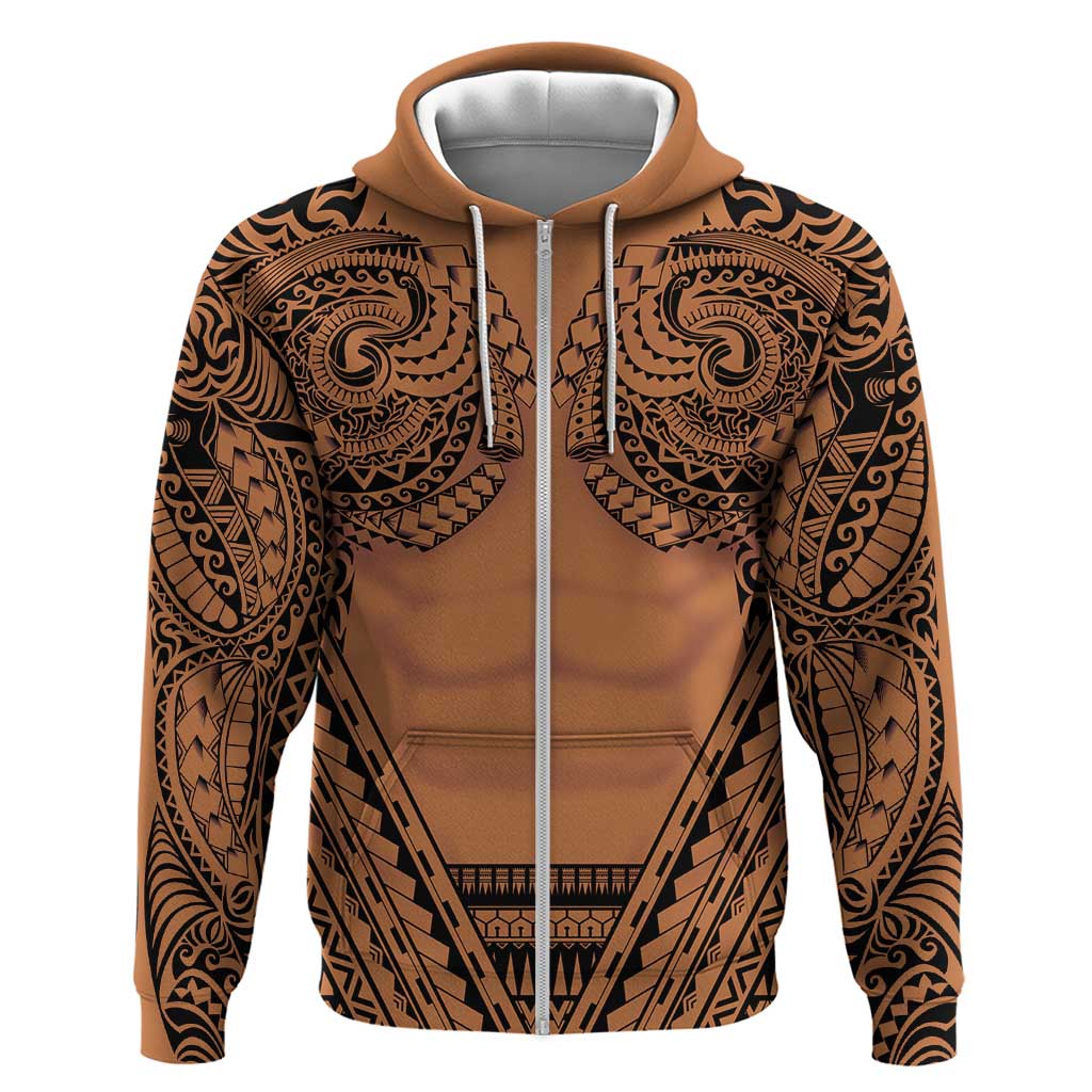 Polynesian Tattoo Inspired Cosplay Costume Hoodie Tribal Warrior - Polynesian Pride