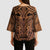 Polynesian Tattoo Inspired Cosplay Costume Kimono Sleeve Blouse Tribal Warrior - Polynesian Pride