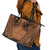 Polynesian Tattoo Inspired Cosplay Costume Leather Tote Bag Tribal Warrior - Polynesian Pride