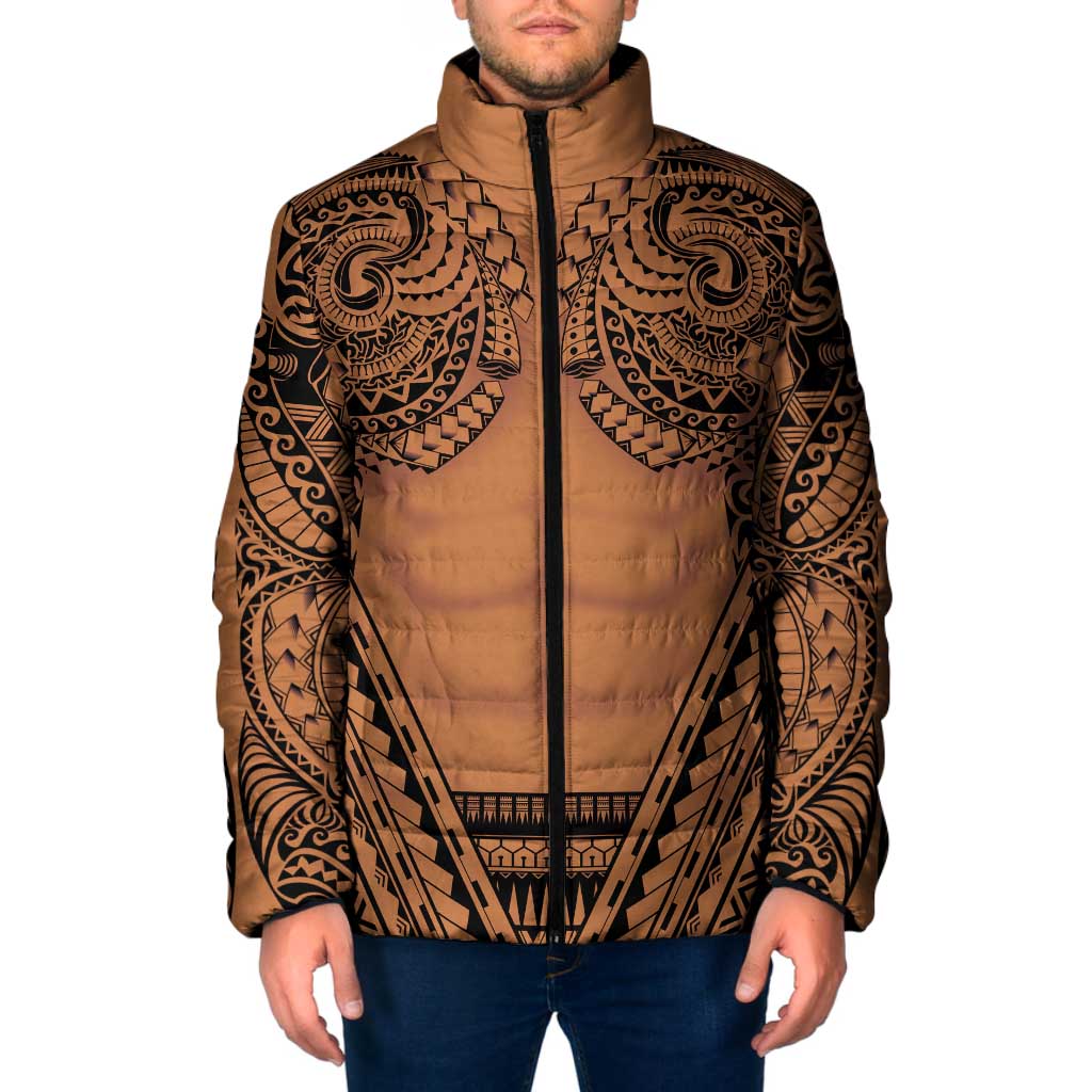 Polynesian Tattoo Inspired Cosplay Costume Padded Jacket Tribal Warrior - Polynesian Pride