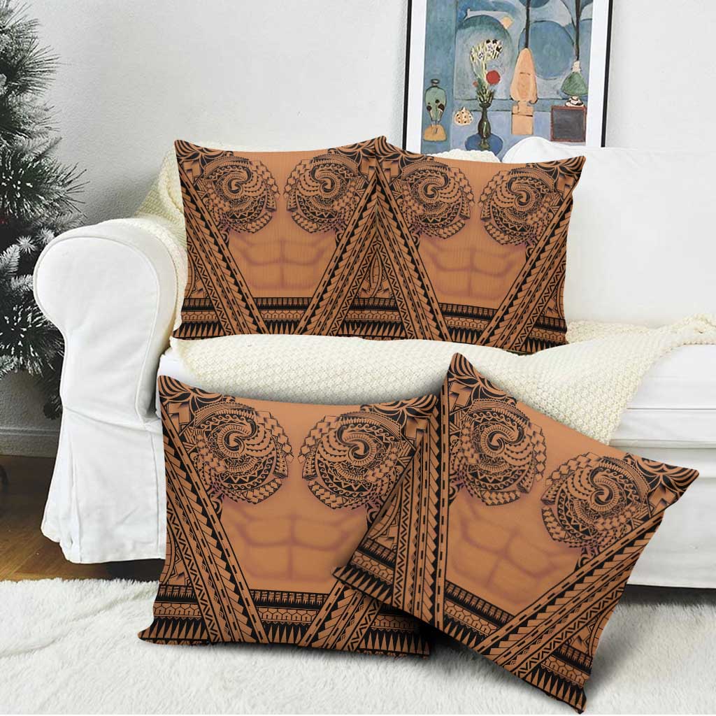 Polynesian Tattoo Inspired Cosplay Costume Pillow Cover Tribal Warrior - Polynesian Pride