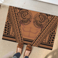 Polynesian Tattoo Inspired Cosplay Costume Rubber Doormat Tribal Warrior - Polynesian Pride