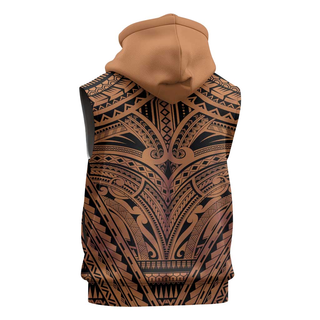 Polynesian Tattoo Inspired Cosplay Costume Sleeveless Hoodie Tribal Warrior - Polynesian Pride