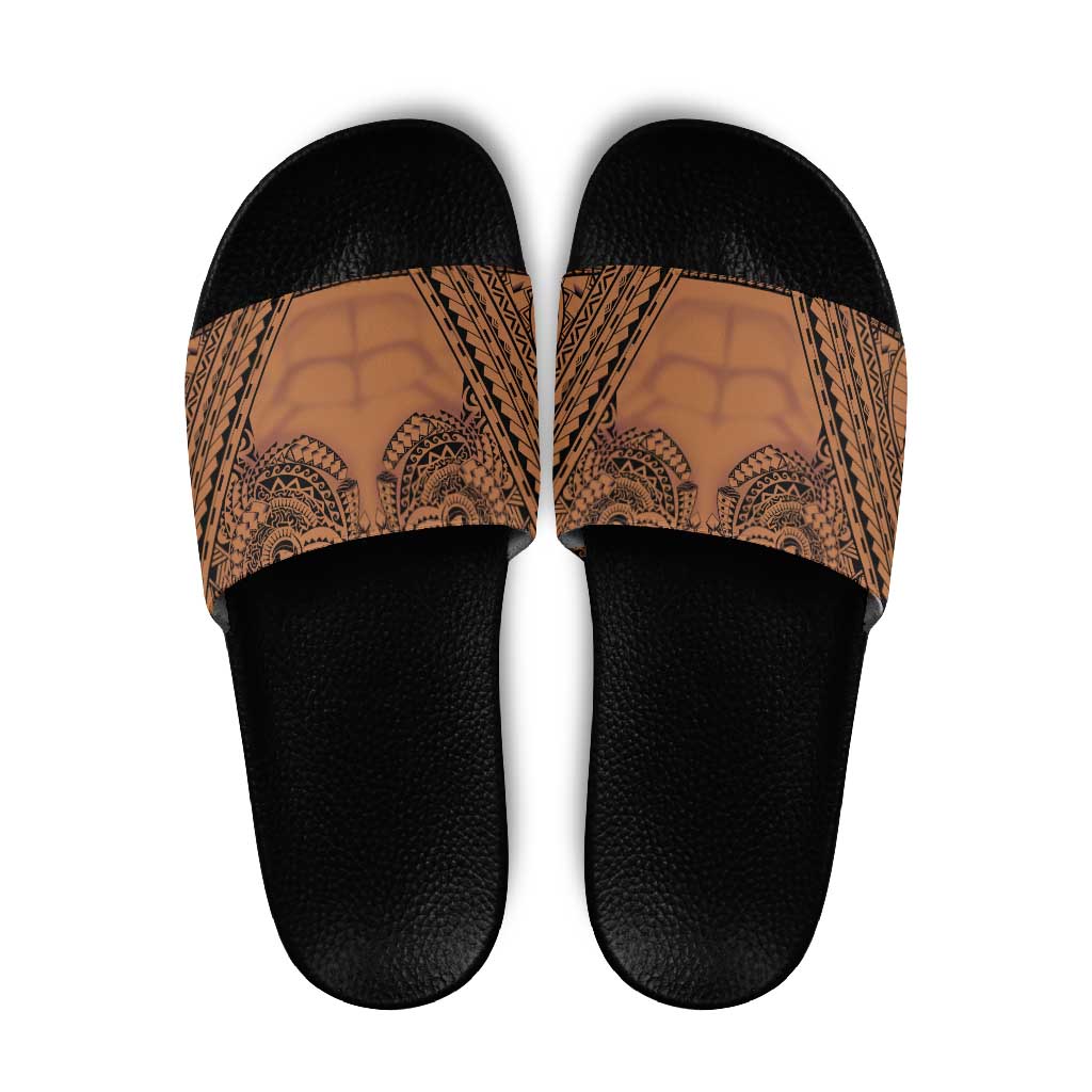Polynesian Tattoo Inspired Cosplay Costume Slide Sandals Tribal Warrior - Polynesian Pride