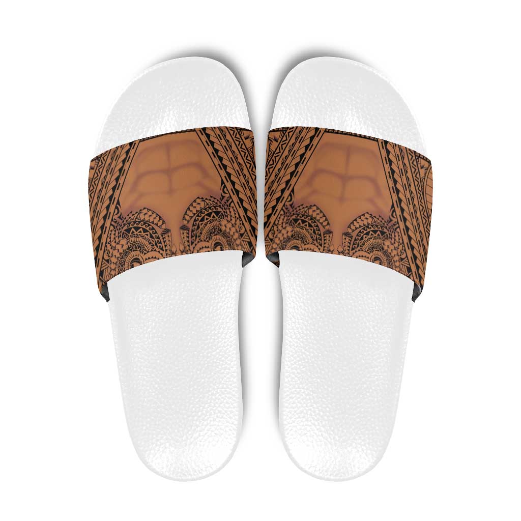 Polynesian Tattoo Inspired Cosplay Costume Slide Sandals Tribal Warrior - Polynesian Pride