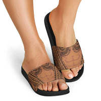 Polynesian Tattoo Inspired Cosplay Costume Slide Sandals Tribal Warrior - Polynesian Pride
