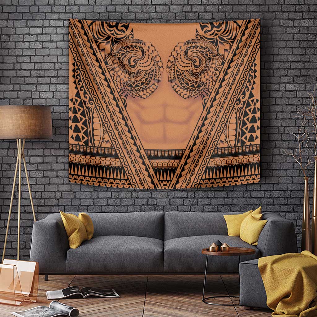 Polynesian Tattoo Inspired Cosplay Costume Tapestry Tribal Warrior - Polynesian Pride