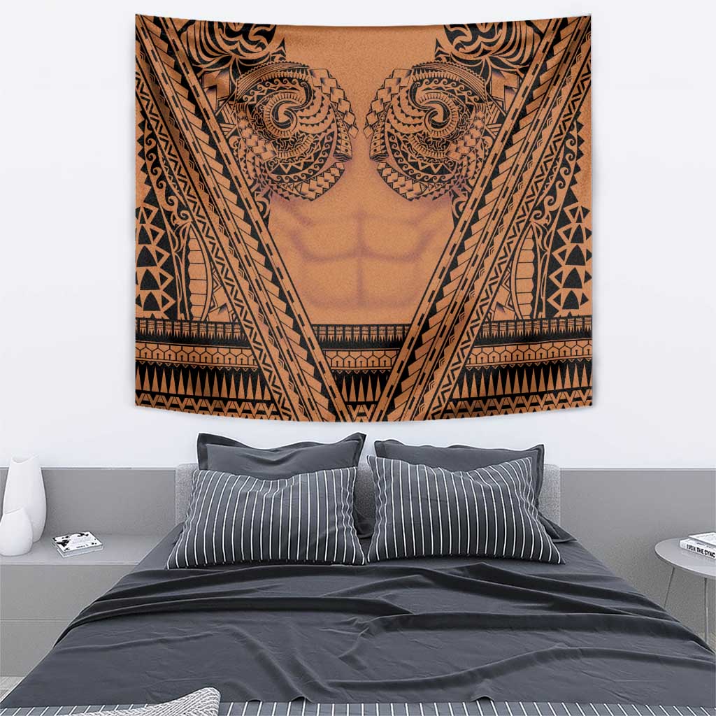 Polynesian Tattoo Inspired Cosplay Costume Tapestry Tribal Warrior - Polynesian Pride