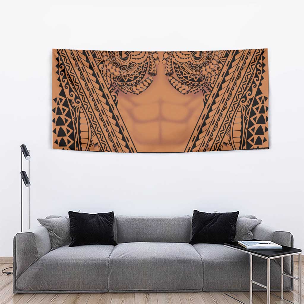 Polynesian Tattoo Inspired Cosplay Costume Tapestry Tribal Warrior - Polynesian Pride