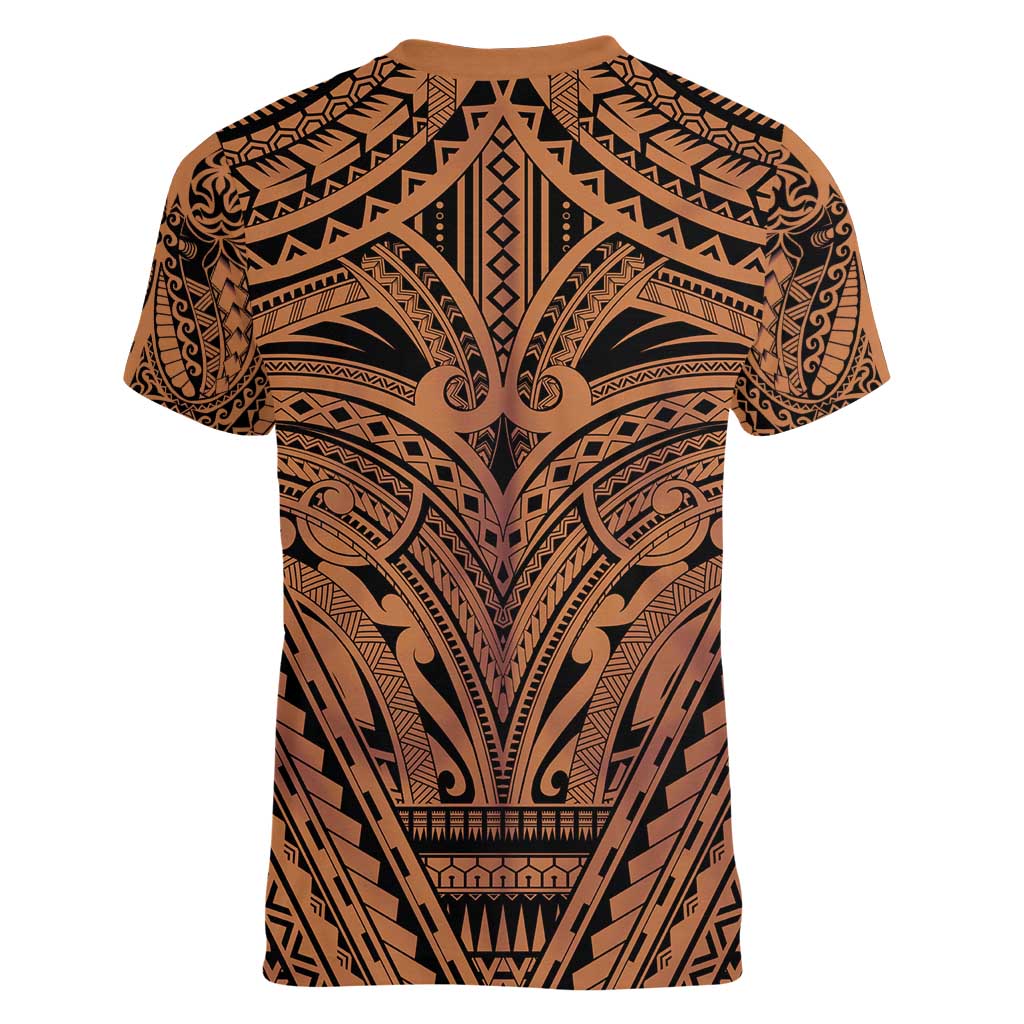 Polynesian Tattoo Inspired Cosplay Costume Women V-Neck T-Shirt Tribal Warrior - Polynesian Pride