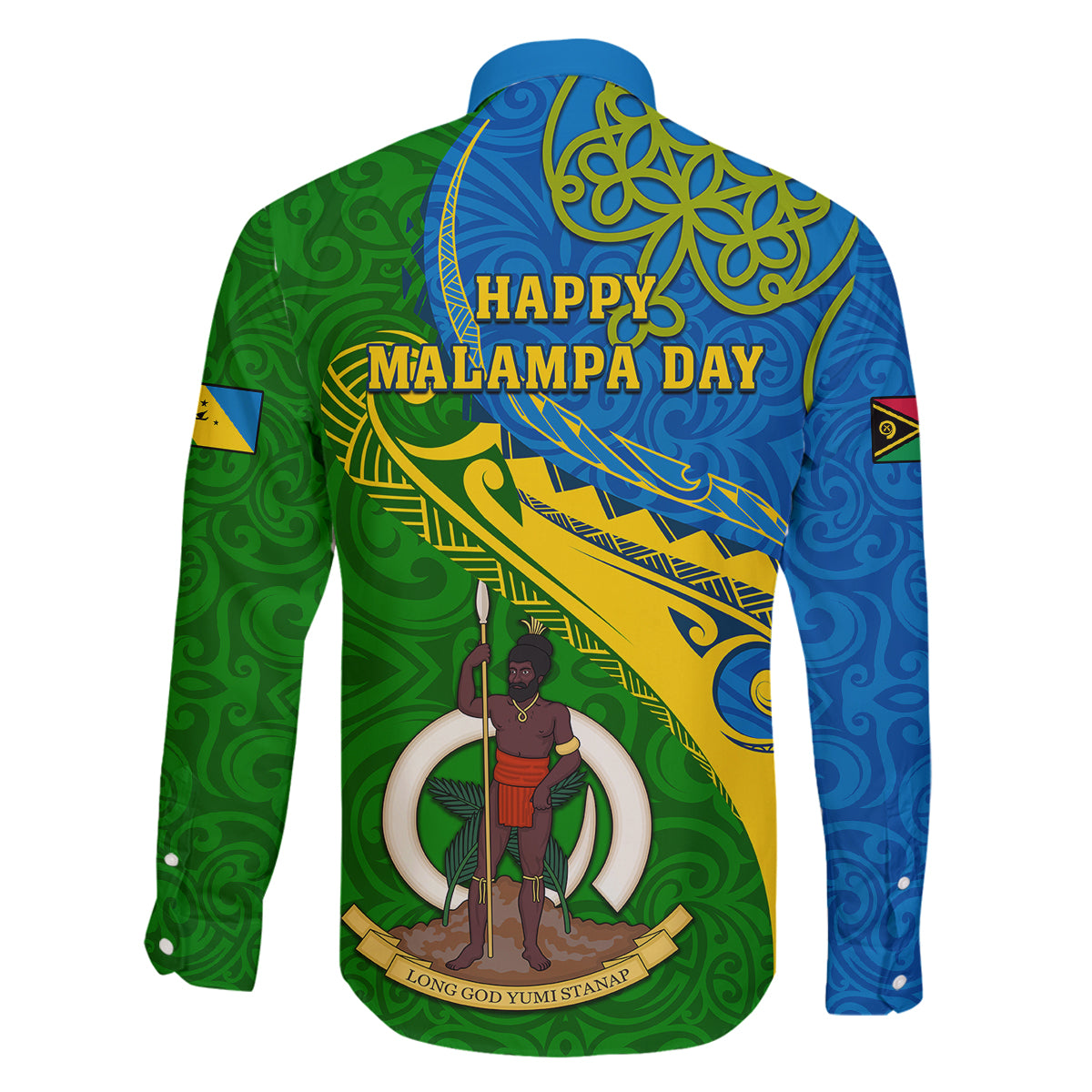 malampa-day-family-matching-tank-maxi-dress-and-hawaiian-shirt-sand-drawing-vanuatuan-pattern