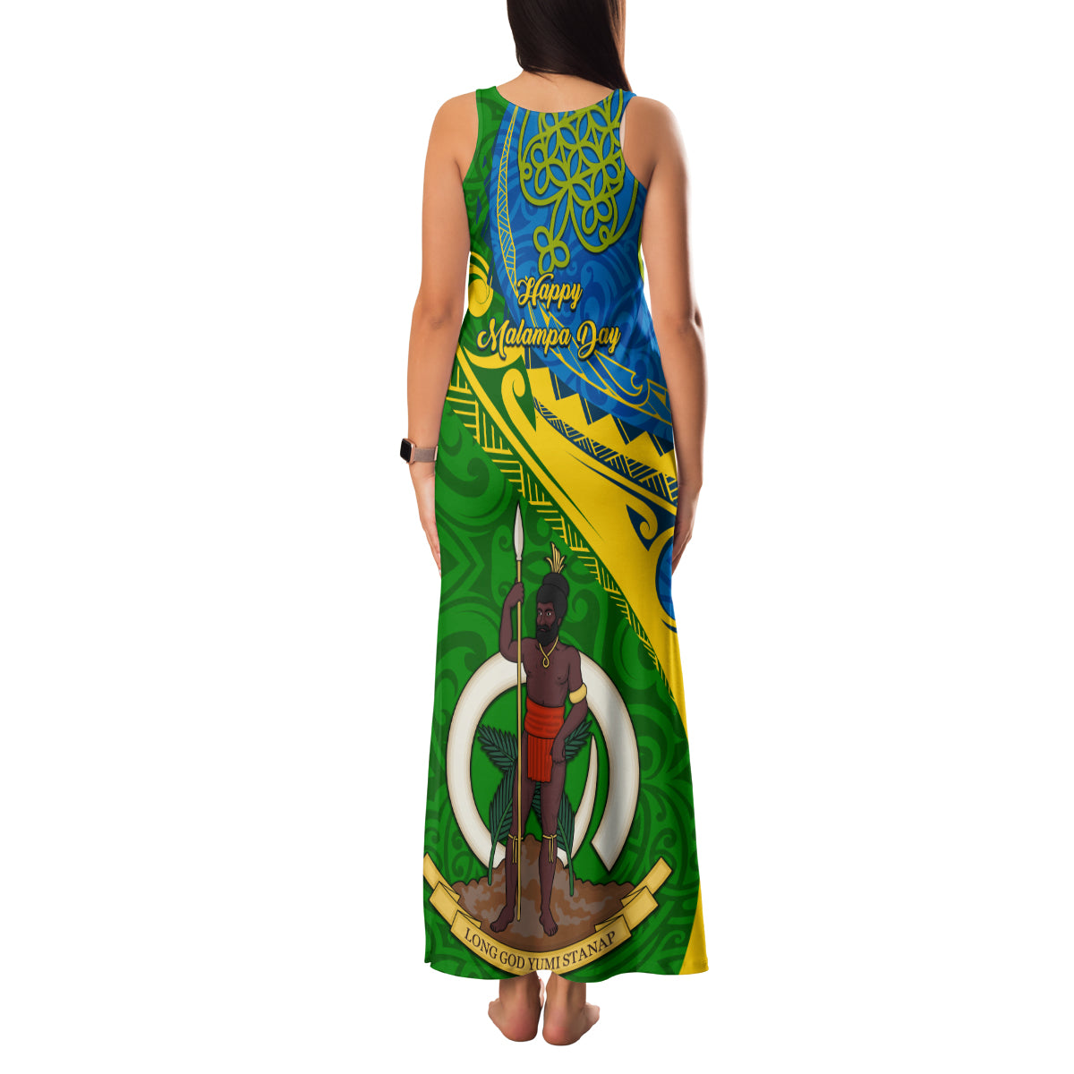 malampa-day-family-matching-tank-maxi-dress-and-hawaiian-shirt-sand-drawing-vanuatuan-pattern