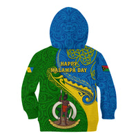 Malampa Day Kid Hoodie Sand Drawing Vanuatuan Pattern LT05 - Polynesian Pride