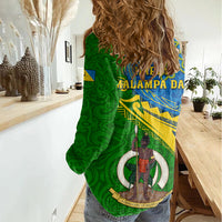 malampa-day-women-casual-shirt-sand-drawing-vanuatuan-pattern