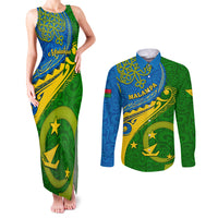 personalized-malampa-day-couples-matching-tank-maxi-dress-and-long-sleeve-button-shirts-sand-drawing-vanuatuan-pattern