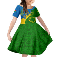 personalized-malampa-day-kid-short-sleeve-dress-sand-drawing-vanuatuan-pattern